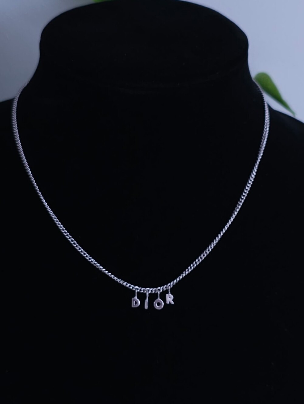 Dior Silver Letter Charm Necklace - DIOR Pendant - Picture 3 of 10